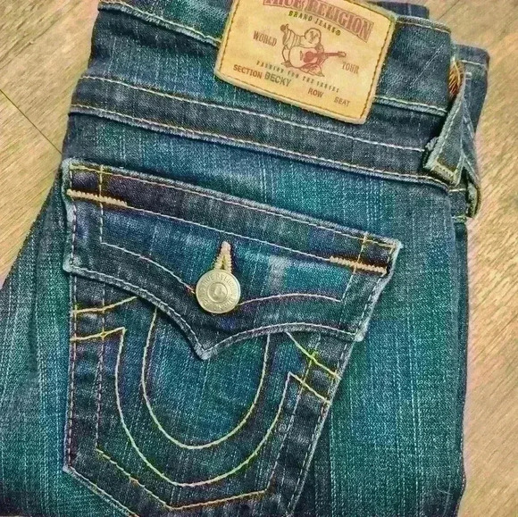 TRUE RELIGION BECKY FIT SIZE  24 jean - Picture 3 of 7